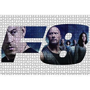 Hızlı Ve Öfkeli 8 Tüm Kahramanlar Puzzle Yapboz Mdf Ahşap 1000 Parça