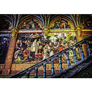 Barok Mimari Puzzle Yapboz Mdf Ahşap 120 Parça