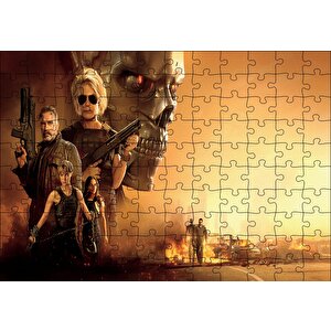Terminator Dark Fate Kompozisyon Puzzle Yapboz Mdf Ahşap 120 Parça