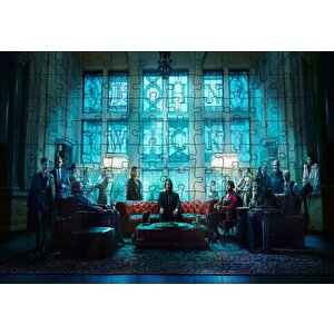 John Wick 3 Kadro Puzzle Yapboz Mdf Ahşap 120 Parça