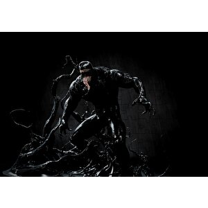 Venom Dark Black Artwork Puzzle Yapboz Mdf Ahşap 120 Parça
