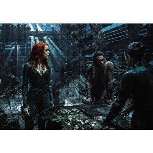 Jason Momoa Ve Amber Heard Görseli Puzzle Yapboz Mdf Ahşap 500 Parça
