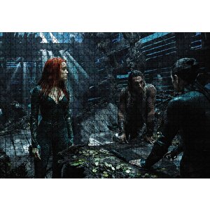 Jason Momoa Ve Amber Heard Görseli Puzzle Yapboz Mdf Ahşap 1000 Parça