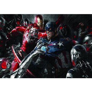 Civil War Konsept Savaş Puzzle Yapboz Mdf Ahşap 500 Parça