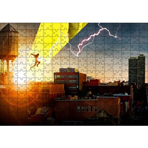 Shazam Atlayış Görseli Puzzle Yapboz Mdf Ahşap 255 Parça