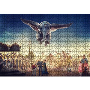 Dumbo Uçan Fil Puzzle Yapboz Mdf Ahşap 1000 Parça
