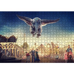 Dumbo Uçan Fil Puzzle Yapboz Mdf Ahşap 500 Parça