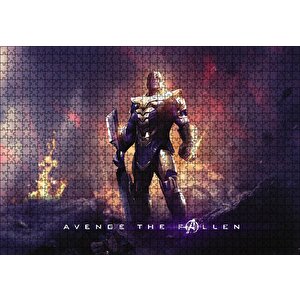 Avengers Endgame Thanos Puzzle Yapboz Mdf Ahşap 1000 Parça