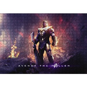 Avengers Endgame Thanos Puzzle Yapboz Mdf Ahşap 500 Parça