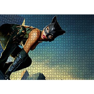 Catwoman Halle Berry Puzzle Yapboz Mdf Ahşap 1000 Parça