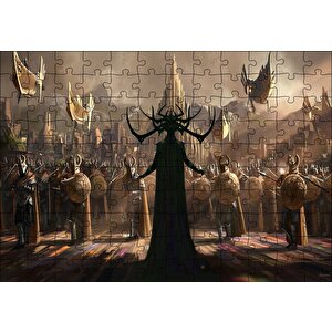 Thor Ragnarok Kompozisyon Puzzle Yapboz Mdf Ahşap 120 Parça