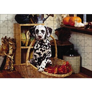 Sepetteki Dalmaçyalı Puzzle Yapboz Mdf Ahşap 120 Parça