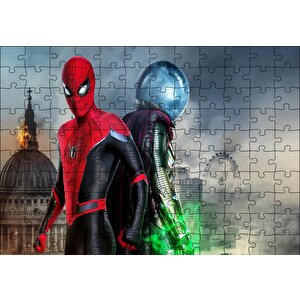Spiderman Evden Uzakta Hydro Man Puzzle Yapboz Mdf Ahşap 120 Parça