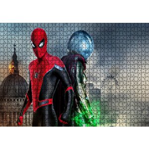 Spiderman Evden Uzakta Hydro Man Puzzle Yapboz Mdf Ahşap 1000 Parça