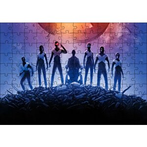 X Men Dark Phoenix Kahramanlar Puzzle Yapboz Mdf Ahşap 120 Parça