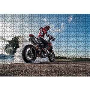 Ducati Hyper 850 Motorsiklet Puzzle Yapboz Mdf Ahşap 1000 Parça