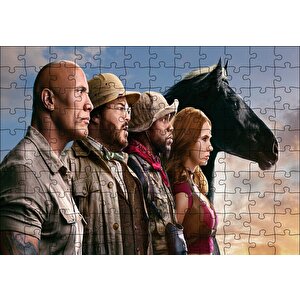 Jumanji The Next Level Kahramanlar Profil Puzzle Yapboz Mdf Ahşap 120 Parça