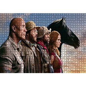 Jumanji The Next Level Kahramanlar Profil Puzzle Yapboz Mdf Ahşap 1000 Parça