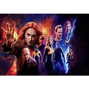 Dark Phoenix Full Kadro Puzzle Yapboz Mdf Ahşap 255 Parça