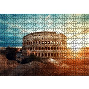 Cakapuzzle  İtalya Roma Tarihi Colosseum Puzzle Yapboz Mdf Ahşap