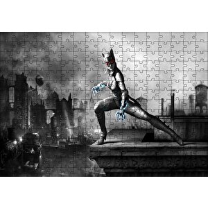 Catwoman Poz Puzzle Yapboz Mdf Ahşap 255 Parça