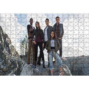 Power Rangers Naomi Scott Becky G Rj Cyler Ludi Lin Dacre Puzzle Yapboz Mdf Ahşap 255 Parça