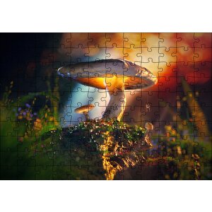 Mantar Ve Örümcek Makro Puzzle Yapboz Mdf Ahşap 120 Parça