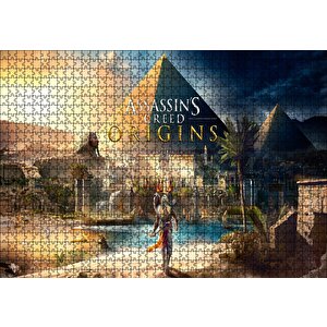 Assassins Creed Origins Egypt Puzzle Yapboz Mdf Ahşap 1000 Parça