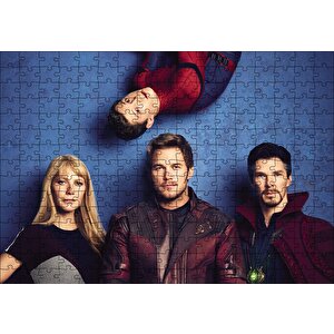 Avengers Spider-man, Pepper Pots, Dr.strange Puzzle Yapboz Mdf Ahşap 255 Parça