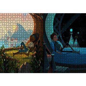 Broken Age Kız Ve Oğlan Puzzle Yapboz Mdf Ahşap 1000 Parça