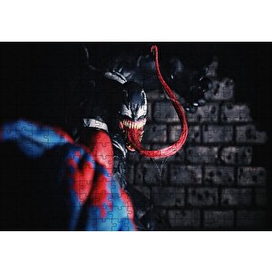 Spidey Vs Venom Artwork Puzzle Yapboz Mdf Ahşap 255 Parça