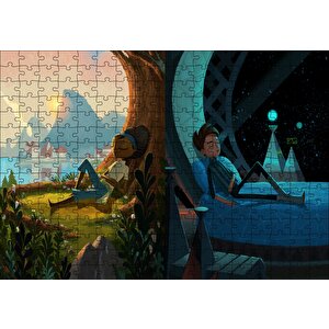 Broken Age Kız Ve Oğlan Puzzle Yapboz Mdf Ahşap 255 Parça