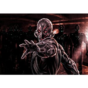 Ultron Supervillain Ve Robotlar Puzzle Yapboz Mdf Ahşap 500 Parça