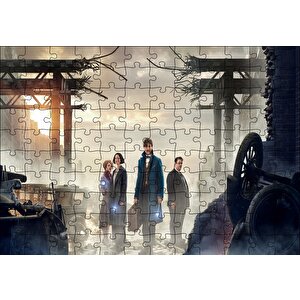 Fantastik Canavarlar Yıkıntılar Arasında Puzzle Yapboz Mdf Ahşap 120 Parça