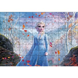 Frozen 2 Queen Elsa Yaprakların Dansı Puzzle Yapboz Mdf Ahşap 120 Parça