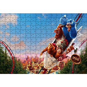 Wonder Park Roller Coaster Puzzle Yapboz Mdf Ahşap 255 Parça