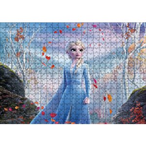 Frozen 2 Queen Elsa Yaprakların Dansı Puzzle Yapboz Mdf Ahşap 500 Parça