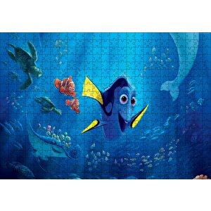 Kayıp Balık Nemo Kaplumbağa Puzzle Yapboz Mdf Ahşap 500 Parça