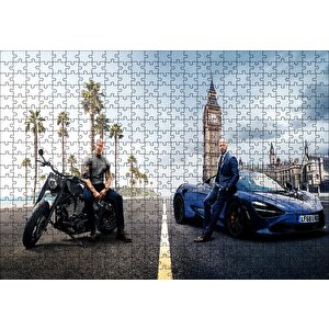 Hızlı Ve Öfkeli Johnson & Statham Puzzle Yapboz Mdf Ahşap 500 Parça