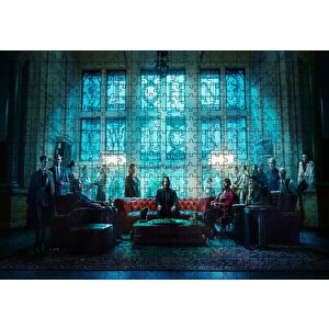 John Wick 3 Kadro Puzzle Yapboz Mdf Ahşap 500 Parça