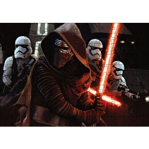 Star Wars Kylo Ren Ve Stormtroopers Puzzle Yapboz Mdf Ahşap 120 Parça