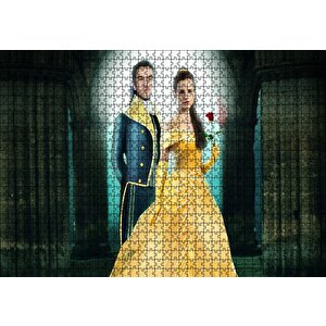 Beauty And The Beast Dan Stevens Emma Watson Puzzle Yapboz Mdf Ahşap 1000 Parça