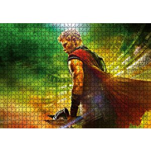Thor Ragnarok Chris Hemsworth Arena Puzzle Yapboz Mdf Ahşap 1000 Parça