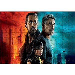 Blade Runner Ryan Gosling Harrison Ford Ana De Armas Puzzle Yapboz Mdf Ahşap 120 Parça