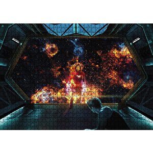 Kaptan Marvel İron Man Tony Stark Avengers Puzzle Yapboz Mdf Ahşap 1000 Parça