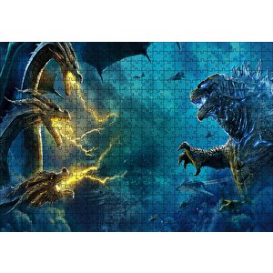 Godzilla King Of The Monsters Puzzle Yapboz Mdf Ahşap 500 Parça