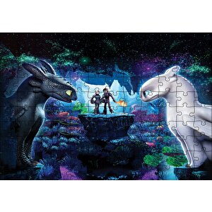 Ejderhanı Nasıl Eğitirsin 3 Dişsiz Ve Işığın Öfkesi Puzzle Yapboz Mdf Ahşap 120 Parça