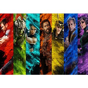 Thor Ragnarok Jeff Goldblum Anthony Hopkins Cate Blanchett Puzzle Yapboz Mdf Ahşap 255 Parça