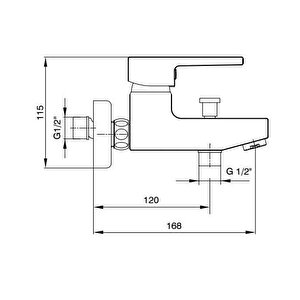 Eca Delta Banyo Bataryası + Eca Logica Sürgülü Duş Seti Üst Takımı