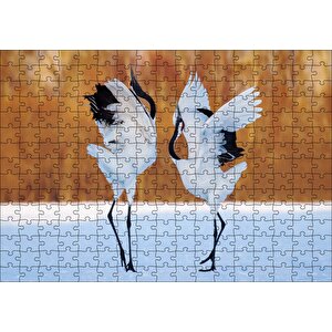 Japon Turna Dansı Görseli Puzzle Yapboz Mdf Ahşap 255 Parça